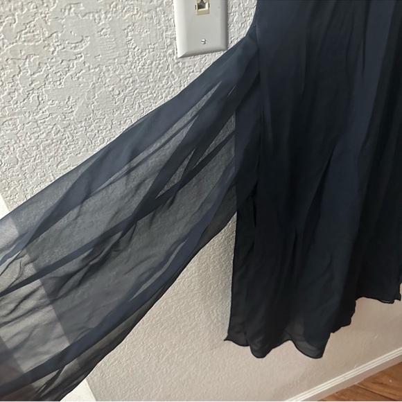 Anne Namba Designs Silk Wide Leg Double Layer Pant 
size small - Picture 6 of 9